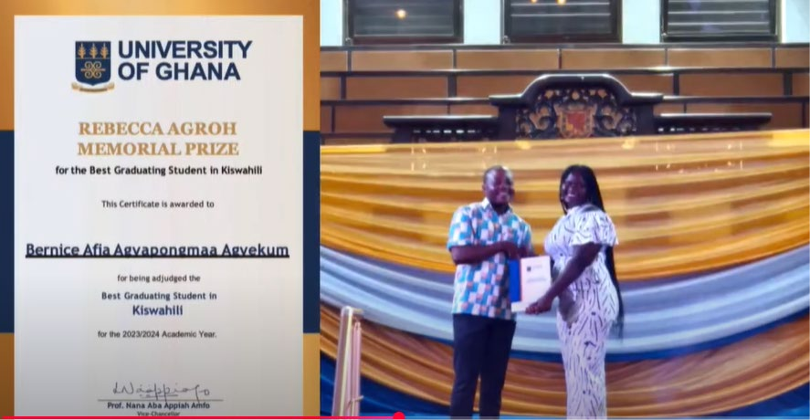 Celebrating Excellence: Ms. Bernice Afia Wins the Rebecca Agroh Memorial Prize
